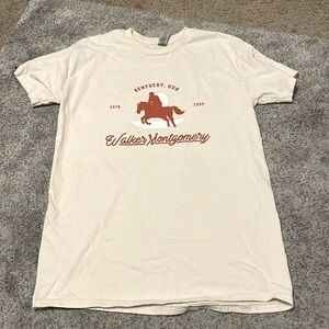 Men’s Walker Montgomery Size M Creme Kentucky Merch Gear T shirt